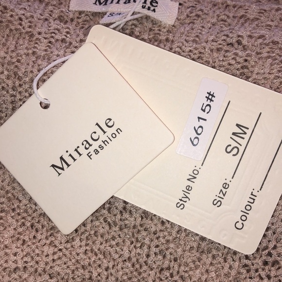 Miracle Fashion Slouchy Dolman Sleeves Cardigan Sweater Size S/M NWT - Picture 11 of 13